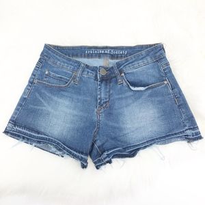 articles of society | distress denim jean short